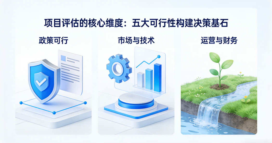 项目评估的核心维度：五大可行性构建决策基石